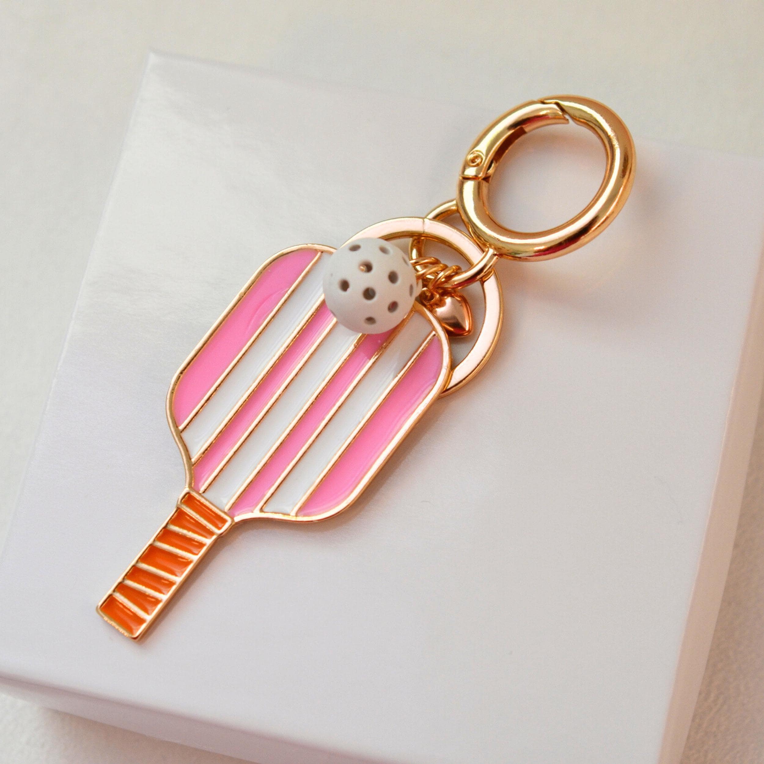 Personalized Name Pickleball Keychain, Pickleball Bag Tag, Pickleball Paddle Keychain, Gift for Pickleball Lover, Sports Gift for Her, Christmas Gift