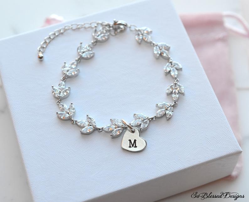 Bridesmaid Jewelry, Personalized Bridesmaid Gifts, Bridesmaid Earrings, Bridal Party, Bridesmaid Earring Bracelet Set, Bridesmaid Jewelry image 9