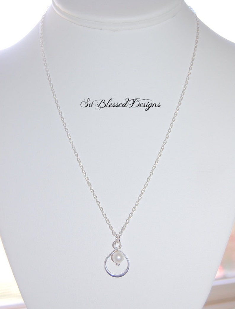 Maid of Honor Sister Gift, Matron of Honor, Infinity necklace, asking sister to be in wedding, Matron of Honor image 3