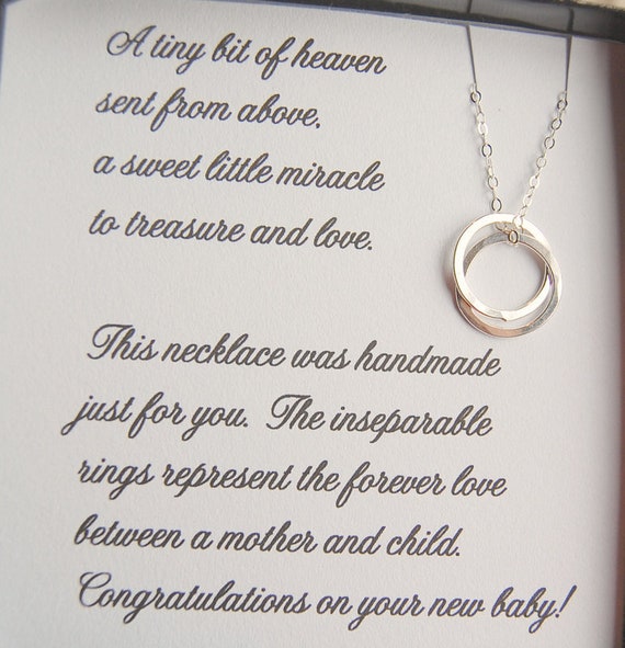 baby shower necklace for mom