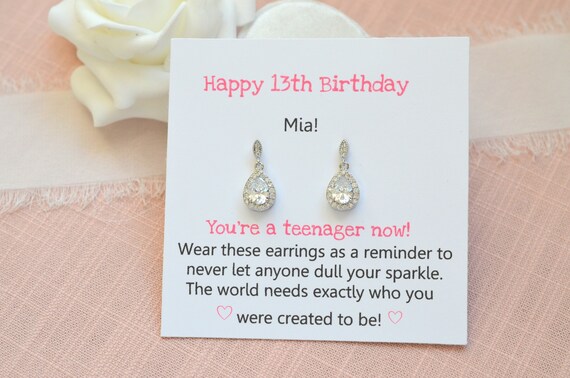 13th Birthday Girl, 13th Birthday Gift Official Teenager, Thirteenth  Birthday Necklace, Gift for 13 Year Old Girl Gifts, Teen Birthday 