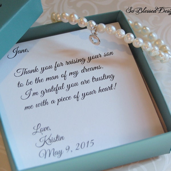 Mother of the Groom Bracelet, Mother of Bride Gift, Future Mother in law gift, Wedding gift for mother in law