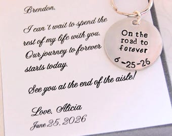 To GROOM from Bride, Grooms gift, wedding gift to groom, wedding day gift to fiance, from bride to groom, wedding keepsake, groom gift
