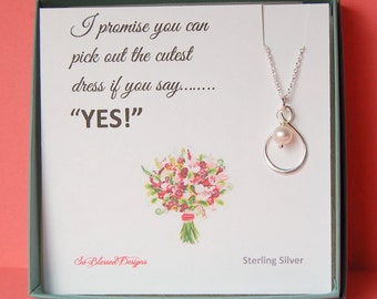 Bridesmaid Necklace, Bridesmaid gift, Bridesmaid jewelry, Asking bridesmaids, Be my Bridesmaid, Bridesmaid proposal