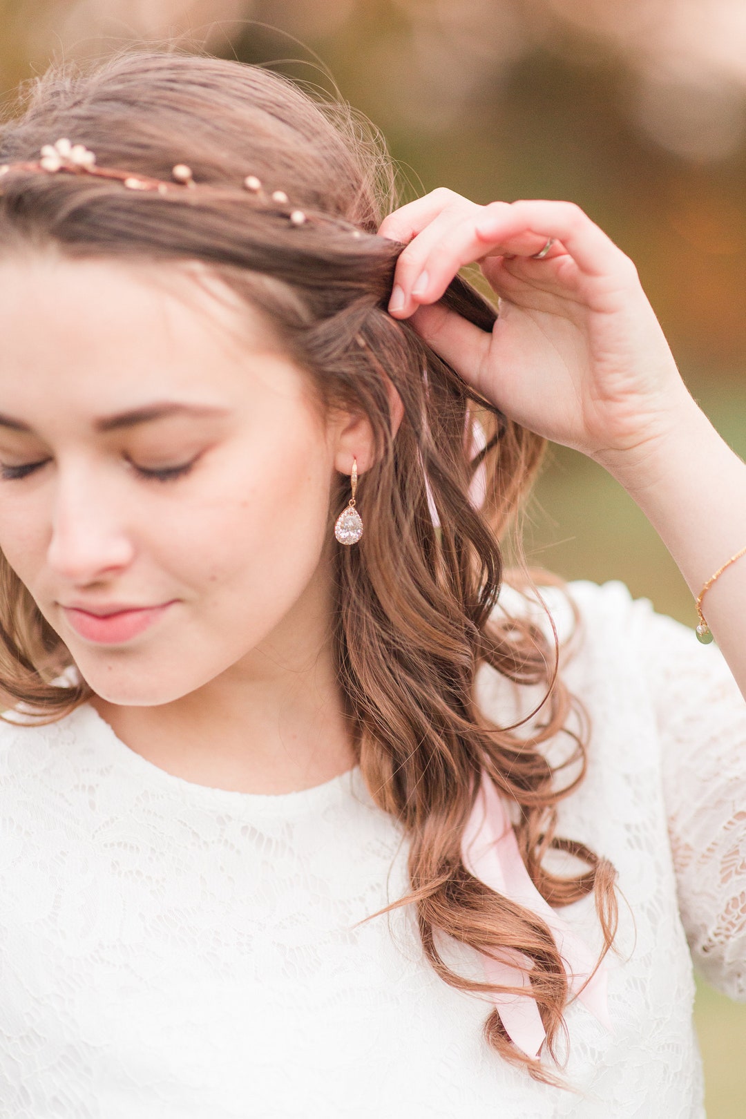 Bridesmaid Earrings Bridesmaids Gifts Teardrop Earrings Etsy