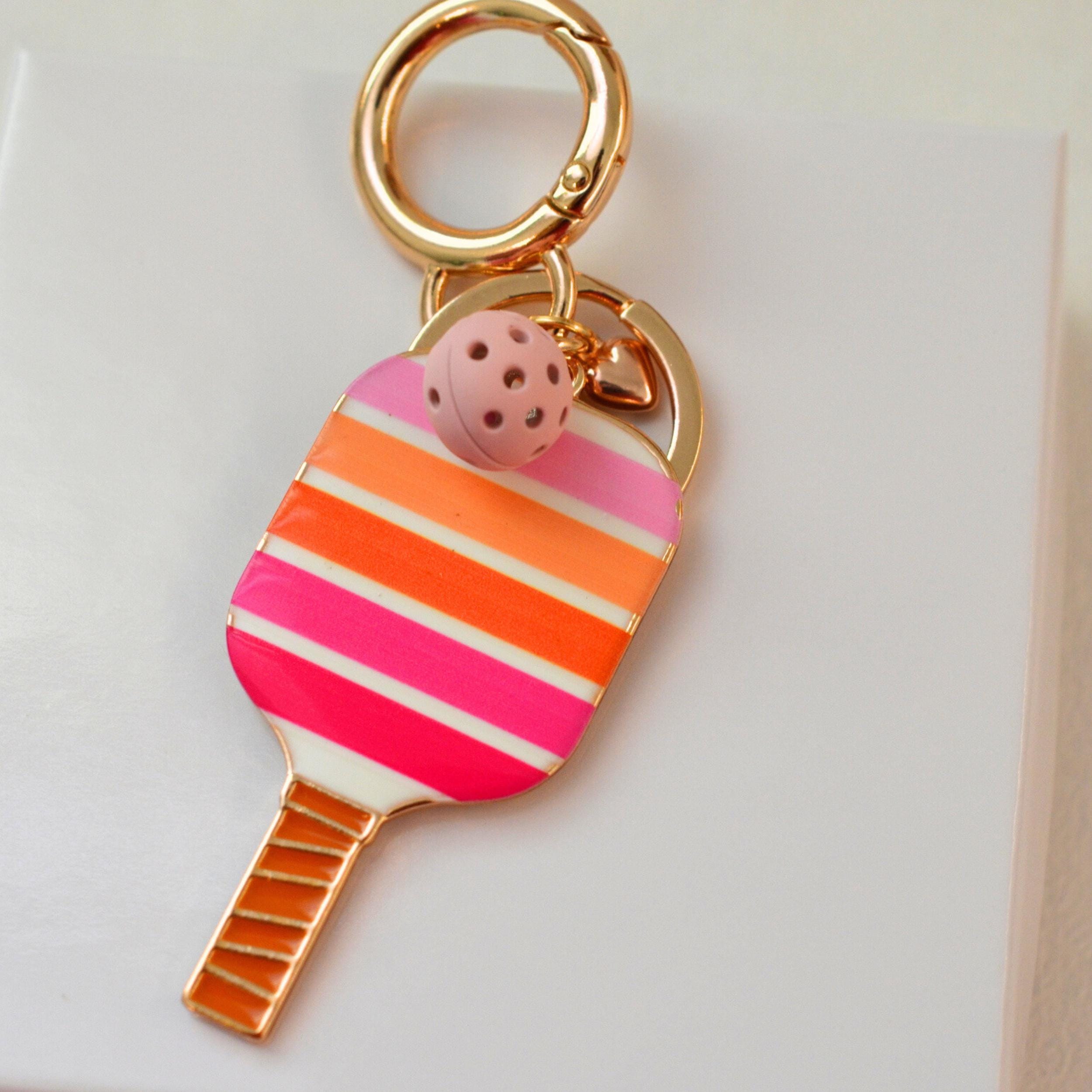 Personalized Name Pickleball Keychain, Pickleball Bag Tag, Pickleball Paddle Keychain, Gift for Pickleball Lover, Sports Gift for Her, Christmas Gift