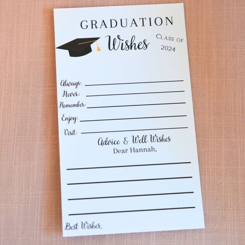 Graduation Wishes Cards, Graduation Advice, Advice Cards for Graduation party, Set of 12, Graduation Party Decorations, Printed Shipped image 10