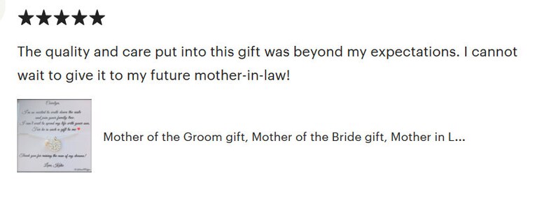 Mother of the Groom gift from Bride, Mother of the Bride gift, Mother in Law Gift, Mother of Groom from Bride, Wedding gift image 9