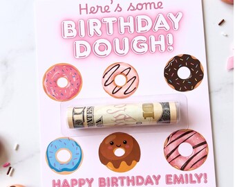 Personalized Birthday Gift, Money Holder, Gift for Her Daughter Niece, Teenager Cash Gift