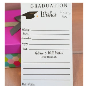 Graduation Wishes Cards, Graduation Advice, Advice Cards for Graduation party, Set of 12, Graduation Party Decorations, Printed Shipped image 3
