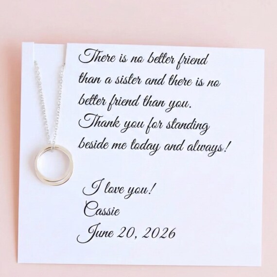 Maid of Honor gift for SISTER, Sister Maid of Honor gift, Matron of Honor, Personalized Sister POEM, Sister as your maid of honor