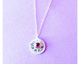 Mothers necklace, Childrens names, Birthday gift for MOM, childs birthstone, Mom necklace, GREAT bday or Baby shower gift