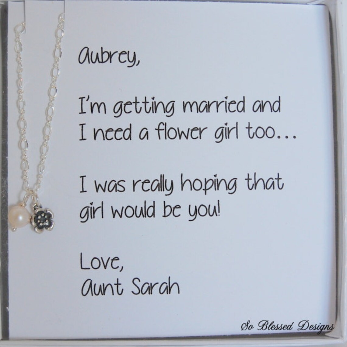 Flower Girl Gift Asking Flower Girl Personalized Gift Set Etsy