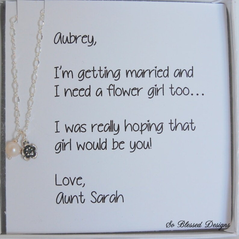 Flower Girl Gift Asking Flower Girl Personalized Gift Set Etsy