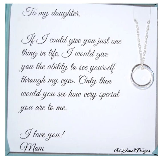 To My Daughter Necklace, Special Luxury Necklace For Daughter From Dad |  eBay