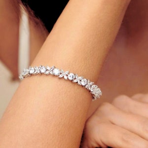 Gift for Mother of the Bride, To my Mother on my wedding day, Gift from Bride to Mother, Gift from Groom to Mother, CZ Diamond Bracelet image 5