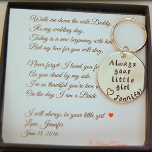 Gift for Father of the Bride, gift from Bride, Father of the Bride gift ideas, Unique Father of Bride gift ideas, Always your little girl