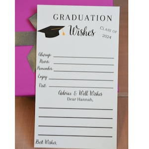 Graduation Wishes Cards, Graduation Advice, Advice Cards for Graduation party, Set of 12, Graduation Party Decorations, Printed Shipped image 2