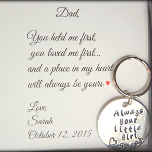 Father of the Bride gift Dad you loved me first, Father of the Bride, Gift for DAD, Gift to dad from daughter image 1