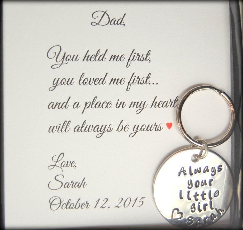 Father of the Bride gift Dad you loved me first, Father of the Bride, Gift for DAD, Gift to dad from daughter image 1
