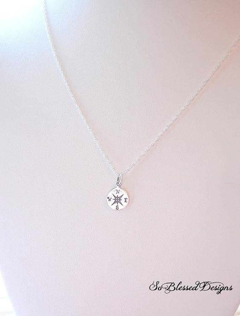 Best Friend necklace, best friend birthday gift, Christmas gifts for best friend, Graduation Gift, Best Friend Gift, Compass Necklace image 6