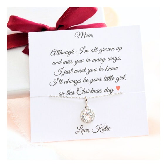 Christmas Gift for Mom from college student, Mom Gift from Daughter, Necklace for Mom, Mom Gift from Son, Christmas Present for Mom
