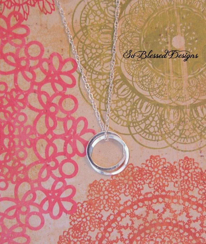 Thank you gift to best friend inseparable rings Maid of Honor Gift Maid of Honor necklace Maid of Honor POEM