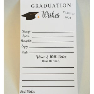 Graduation Wishes Cards, Graduation Advice, Advice Cards for Graduation party, Set of 12, Graduation Party Decorations, Printed Shipped image 8