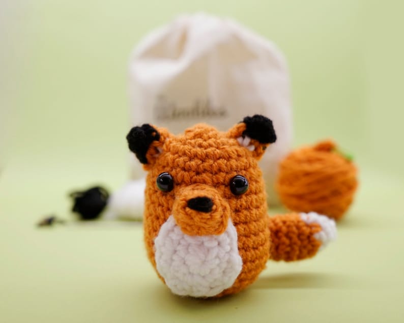 Beginner Crochet Kit Fox by The Woobles    Easy First image 0