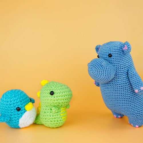 Dinosaur DIY crochet kit Craft Supplies & Tools Patterns