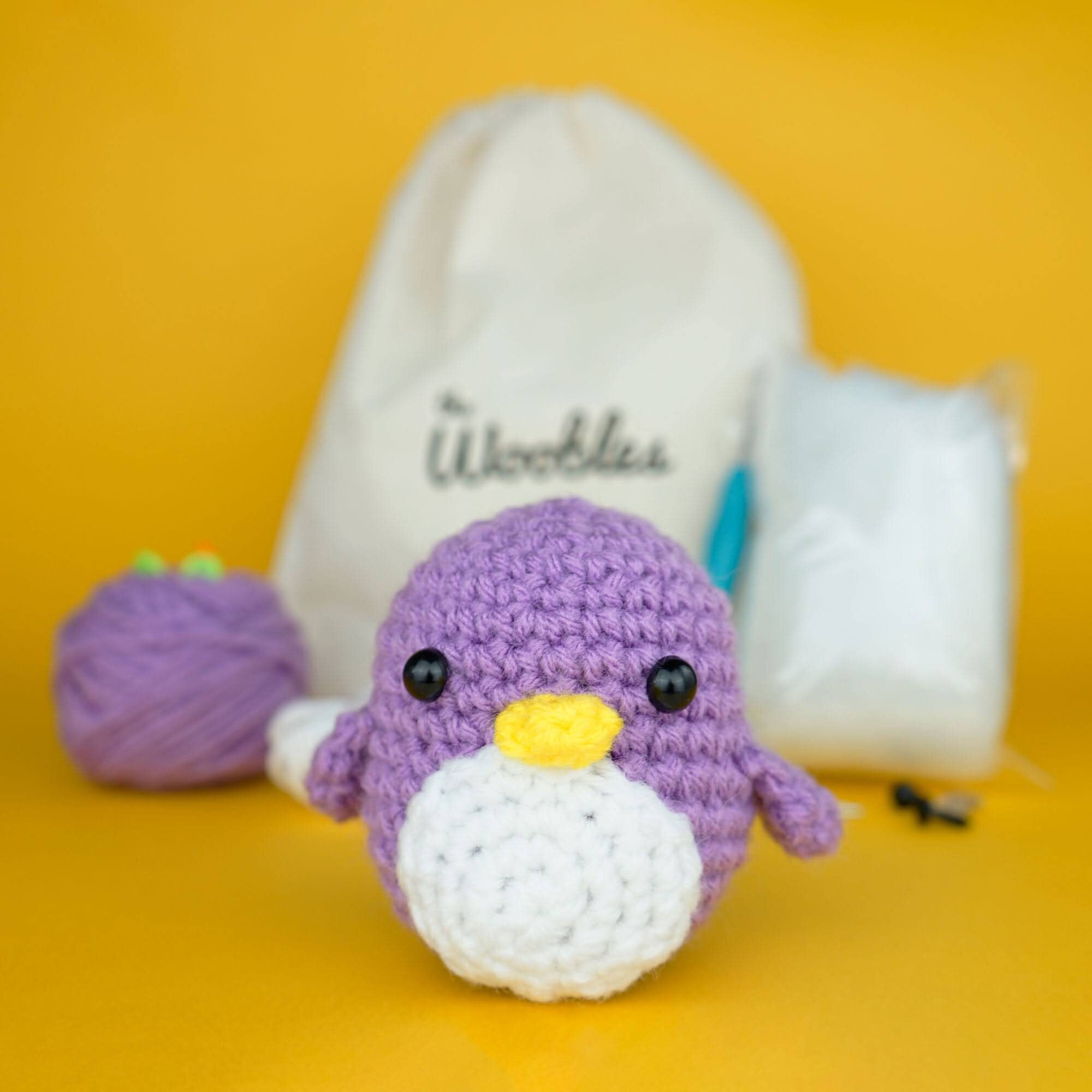 Beginner Learn to Crochet Kit Penguin by the Woobles Easy Etsy