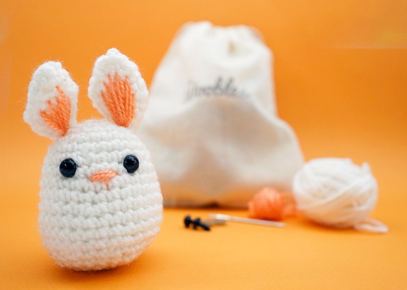 Beginner Learn to Crochet Kit Bunny Rabbit The Woobles  Easy image 1