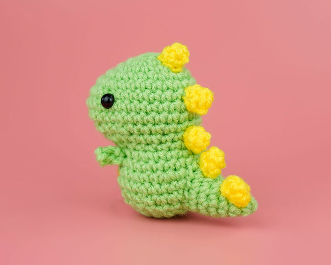 Dinosaur Amigurumi Crochet Pattern by the Woobles DIY Cute Etsy