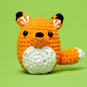 Beginner Learn to Crochet Kit Fox by The Woobles -  Easy Crochet Starter Kit - Crochet Plushie Kit - Amigurumi Kit - DIY Craft Kit Gift