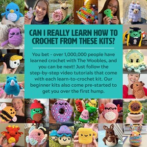 Beginner Crochet Kit Lion by The Woobles - Easy First Crochet Starter Kit - Crochet Plushie Kit - Amigurumi Kit - DIY Craft Kit Gift image 8