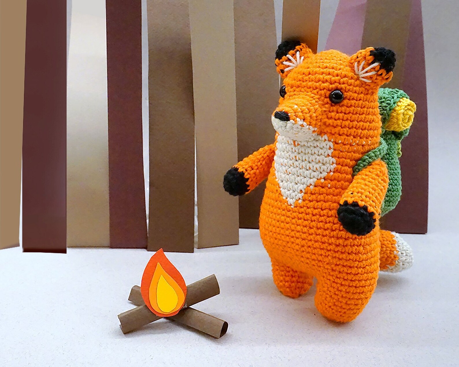 Fox Crochet Kit by the Woobles Intermediate Amigurumi Kit Etsy