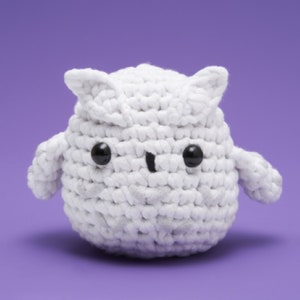 Beginner Crochet Owl by The Woobles Easy First Crochet Starter Kit Crochet Plushie Kit Learn How To Amigurumi Kit DIY Craft Kit Gift image 1