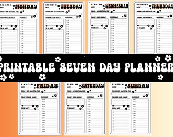 Weekly Planner | Gratitude Daily Planner | Printable Lists | Daily Planner Printable | Mindfulness Planner | Self Love Planner | Dow nload