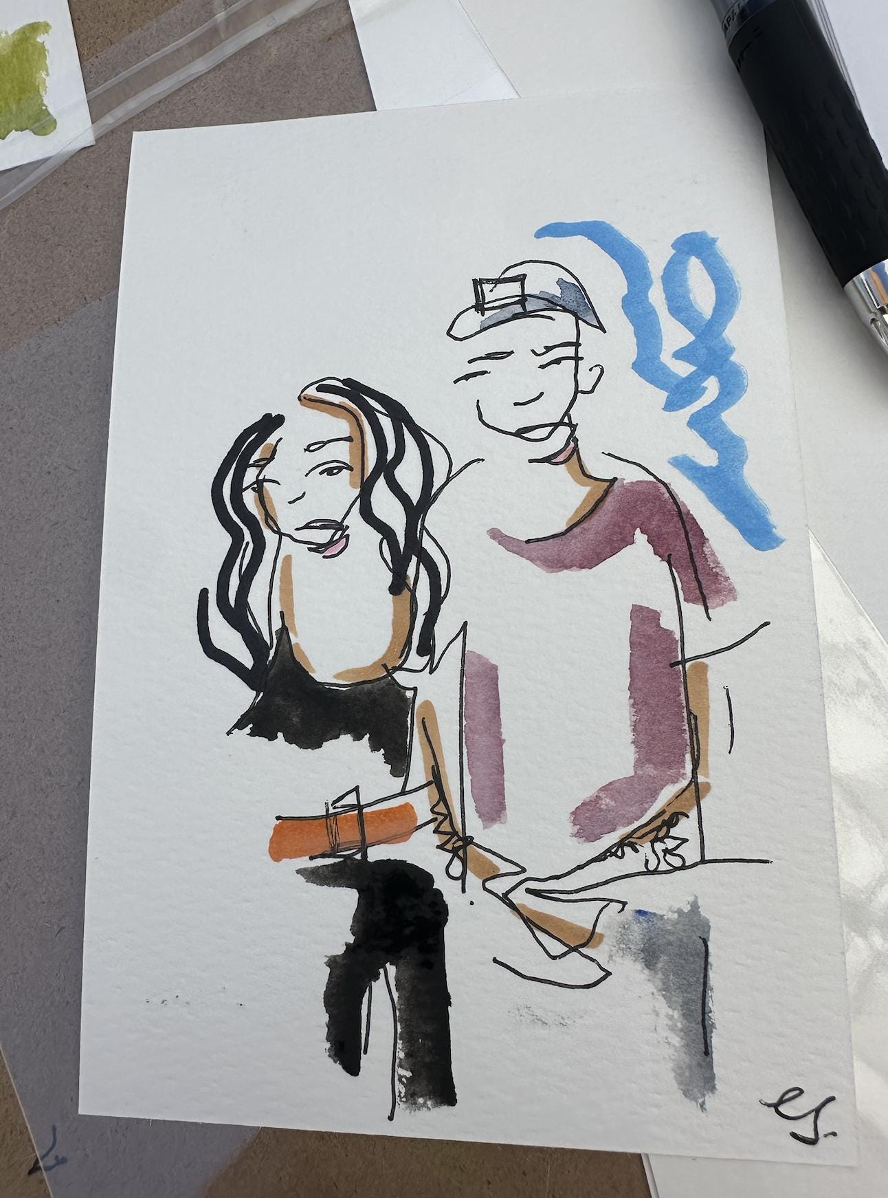 Contour portrait - Etsy België, image size:1292x1742