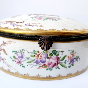 Vintage French Porcelain Casket