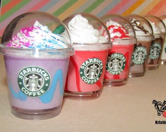 NEW DESIGNS Starbucks KEYCHAIN Miniature Drink Charm Keychain Keyring Fake Food Kawaii Coffee Frappucino 2 Tall Cup NEW DESIGNS Starbucks KEYCHAIN Miniature Drink Charm Keychain Keyring Fake Food Kawaii Coffee Frappucino 2 Tall Cup