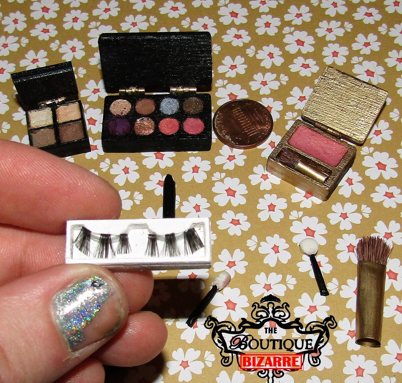 Dollhouse Miniatures REAL WORKING MAKEUP eyeshadows contour Etsy