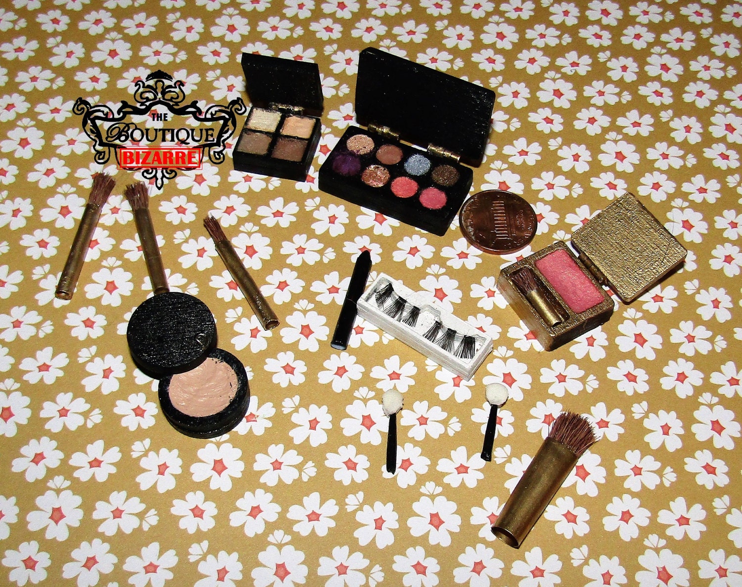 Dollhouse Miniatures REAL WORKING MAKEUP eyeshadows contour Etsy