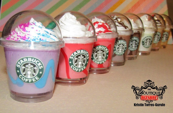 Nouveaux Modeles Starbucks Porte Cle Miniature Boisson Etsy