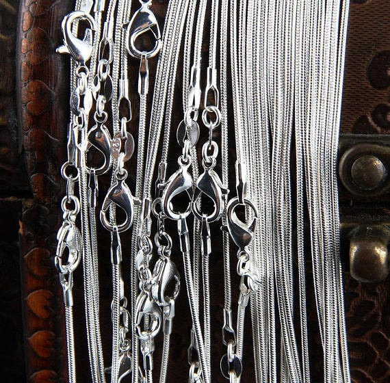 ORDER ADDON ONLY- Not Sold Separately Snake Chain, Sterling Silver