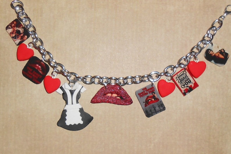 Rocky Horror Picture Show Charm Bracelet cult movie jewelry Etsy