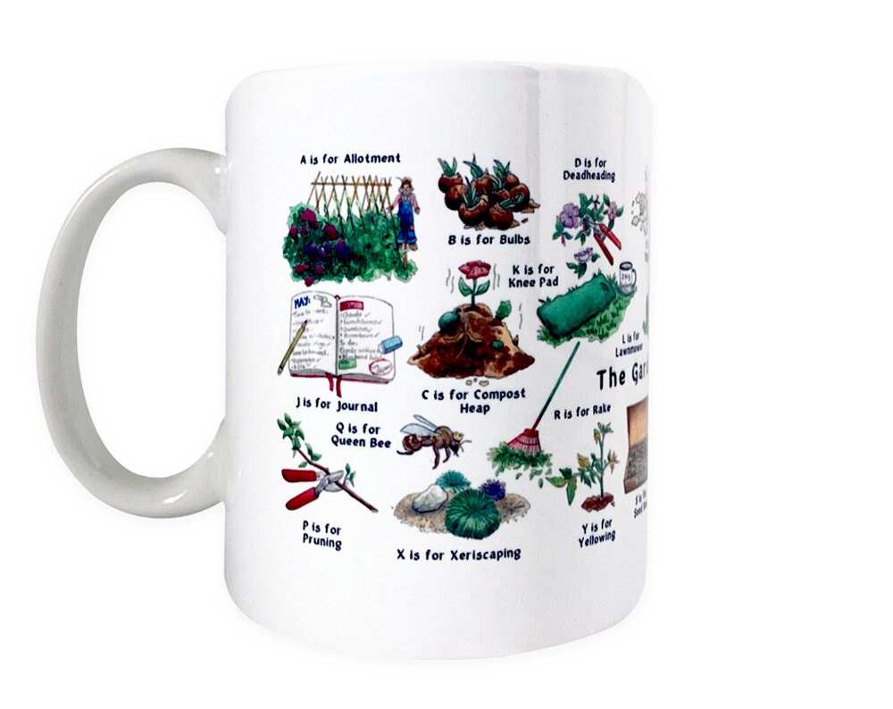 Gärtner AZ Keramik Tasse für Gärtner Liebhaber Geschenk für Etsy
