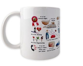 Tasse en céramique alphabet de la mère. Cadeaux de la Fête des Mères au Royaume-Uni. Cadeau de jour de mère de tasse de maman. Cadeau d’anniversaire de maman. Cadeau de jour de mère de tasse de maman. Nouvelle maman Mug Royaume-Uni