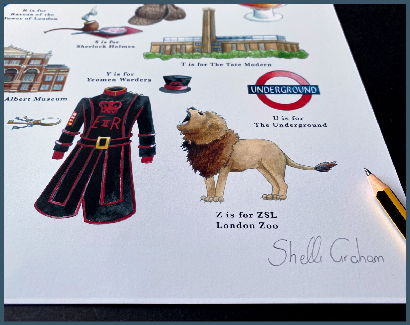 London Wall Art Alphabet Print. The London Alphabet Print for Etsy