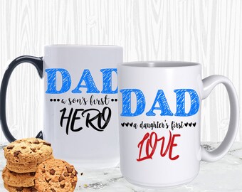 Fathers Day Mug-Coffee Mug-Fathers Day Gift=15oz Dad Mug